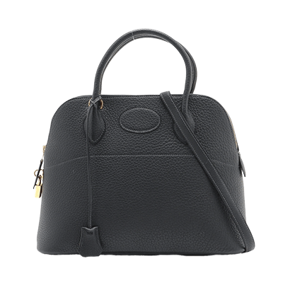 エルメス ボリード31 フィヨルド ブルーニュイ ゴールド