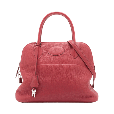 エルメス ボリード31 トリヨンクレマンス ルージュカザック シルバー