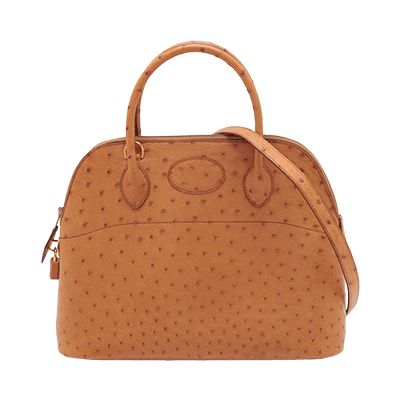 エルメス ボリード31 オーストリッチ チェスナッツ ゴールド