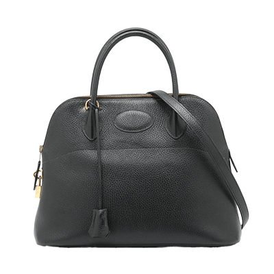 エルメス ボリード31 アルデンヌ 2WAYハンドバッグ ブラック ゴールド