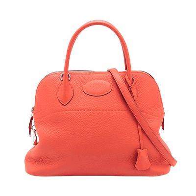 エルメス ボリード31 トリヨンクレマンス オレンジポピー シルバー