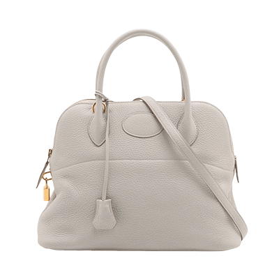 エルメス ボリード31 トリヨンクレマンス パールグレー ゴールド