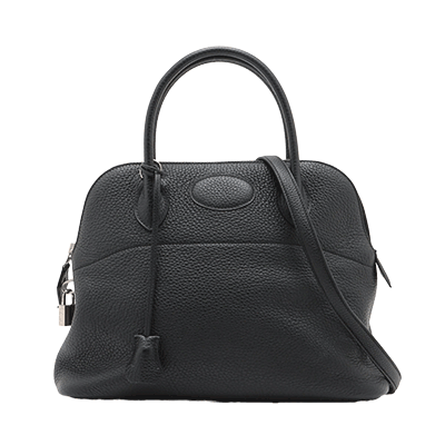 エルメス ボリード31 トリヨンクレマンス ブラック シルバー