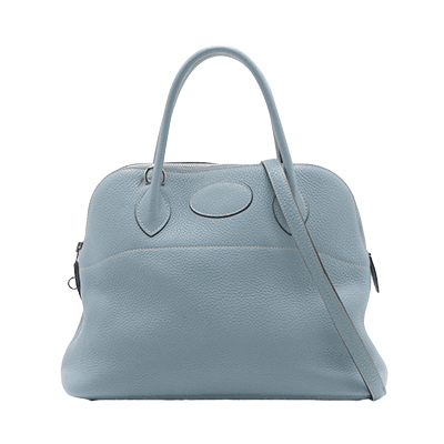 エルメス ボリード31 トリヨンクレマンス ブルーリン シルバー