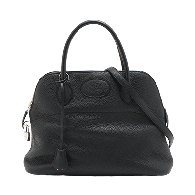 エルメス ボリード31 トリヨンクレマンス ブラック シルバー