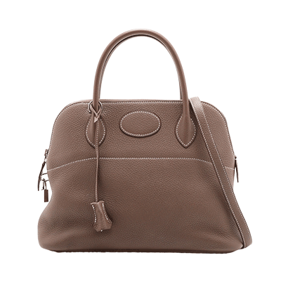 エルメス ボリード31 トリヨンクレマンス エトゥープ シルバー