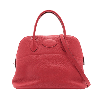 エルメス ボリード31 トリヨンクレマンス ルージュカザック シルバー