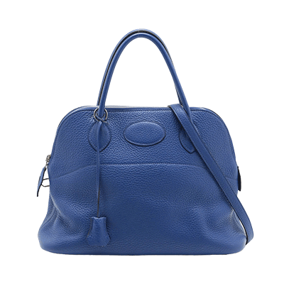 エルメス ボリード31 トリヨンクレマンス ブルーエレクトリック シルバー