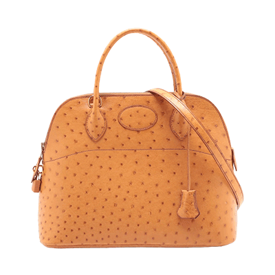 エルメス ボリード31 オーストリッチ チェスナッツ ゴールド