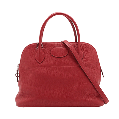 エルメス ボリード31 トリヨンクレマンス ルージュカザック シルバー