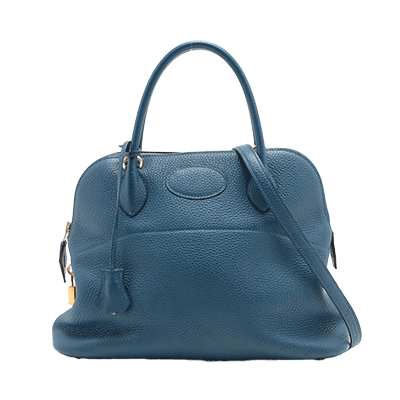 エルメス ボリード31 トリヨンクレマンス ブルーブライトン ゴールド