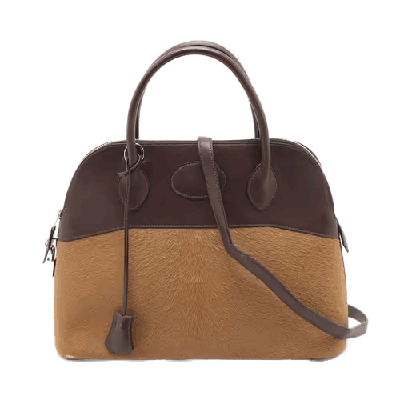 エルメス ボリード31 ヴォートロイカ ショコラ シルバー