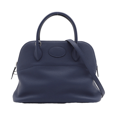 エルメス ボリード31 トリヨンクレマンス ブルーアンクル シルバー