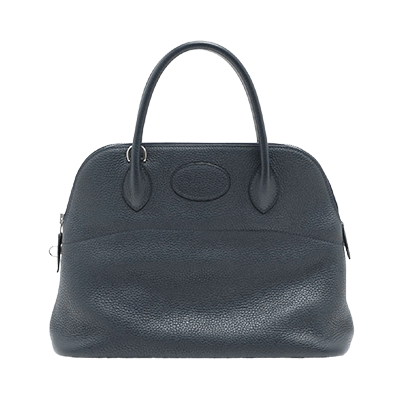 エルメス ボリード31 トリヨンクレマンス ブルーニュイ シルバー