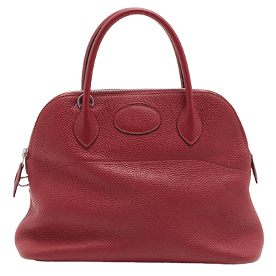 エルメス ボリード31 トリヨンクレマンス ルージュグレナ シルバー