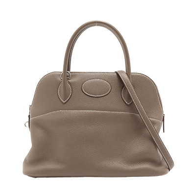 エルメス ボリード31 トリヨンクレマンス エトゥープ シルバー