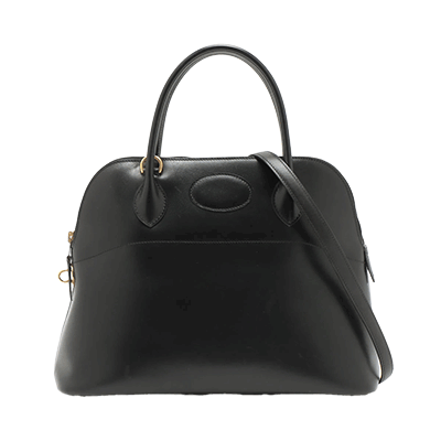 エルメス ボリード31 ボックスカーフ ブラック ゴールド