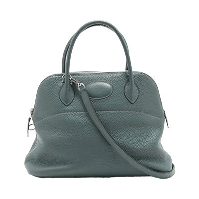 エルメス ボリード31 トリヨンクレマンス ブルーオラージュ シルバー