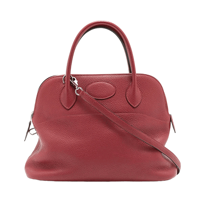 エルメス ボリード31 トリヨンクレマンス ルージュガランス シルバー