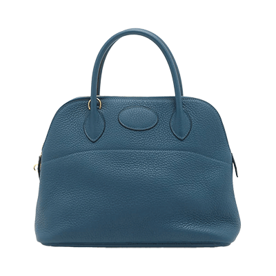 エルメス ボリード31 トリヨンクレマンス ブルーウートルメール ゴールド