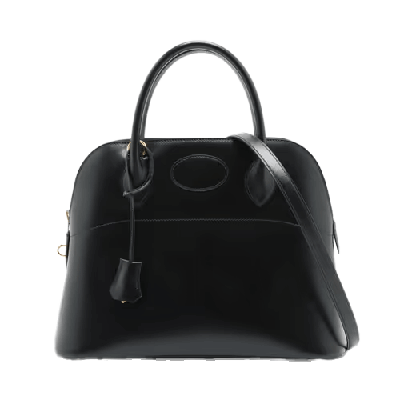 エルメス ボリード31 ボックスカーフ ブラック ゴールド