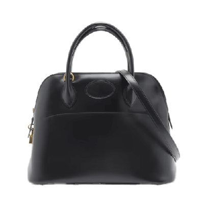 エルメス ボリード31 ボックスカーフ ブラック ゴールド