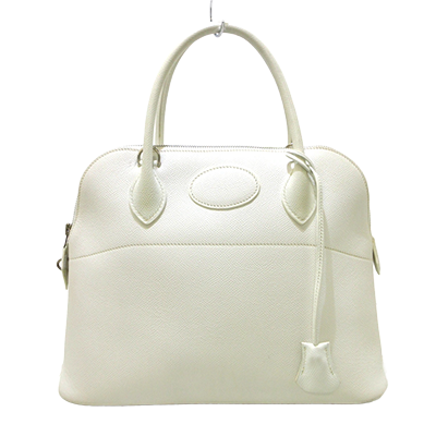 エルメス ボリード31 白 ヴォーエプソン