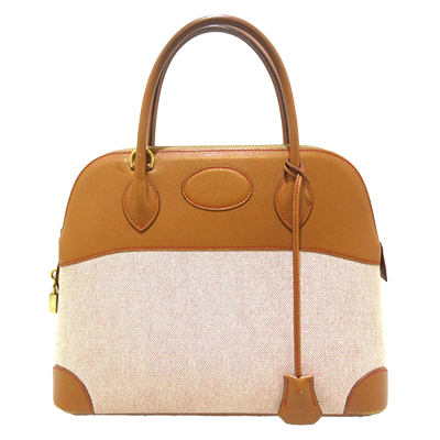 エルメス ボリード31 アイボリー×フォーブ トワルアッシュ×ヴォーバレニア