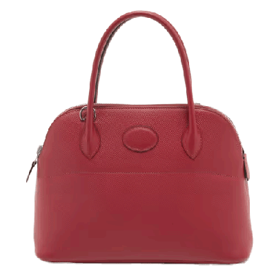 エルメス ボリード31 ヴォーエプソン ルージュグレナ シルバー