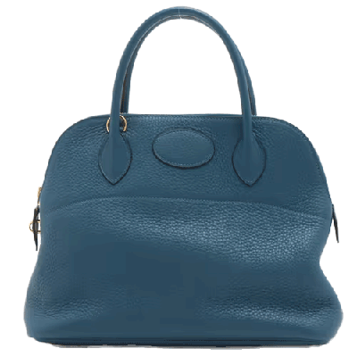 エルメス ボリード31 トリヨンクレマンス ブルーウートルメール ゴールド