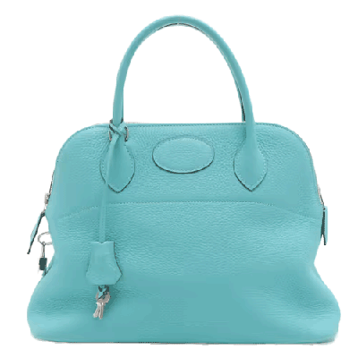 エルメス ボリード31 トリヨンクレマンス ブルーアトール シルバー