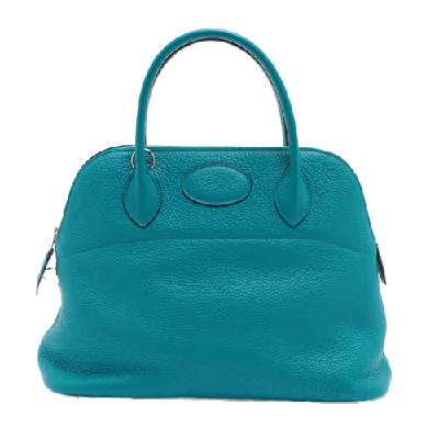 エルメス ボリード31 トリヨンクレマンス ターコイズ シルバー