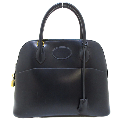 エルメス ボリード31 ブルーインディゴ ボックスカーフ