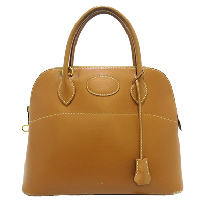 エルメス ボリード31 ブラウン ボックスカーフ