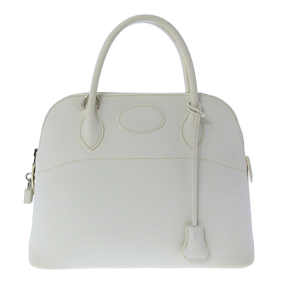 エルメス ボリード31 白 ヴォーエプソン