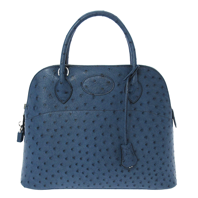 エルメス ボリード31 ブルーロイ オーストリッチ