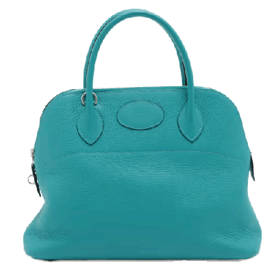 エルメス ボリード31 トリヨンクレマンス ターコイズ シルバー