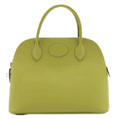 エルメス ボリード31 シェブルミゾル アニスグリーン シルバー