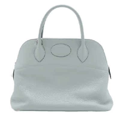 エルメス ボリード31 トリヨンクレマンス ブルーグラシエ シルバー