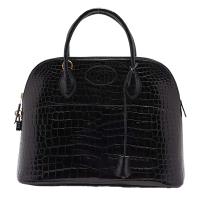 エルメス ボリード35 トリヨンクレマンス ターコイズ シルバー