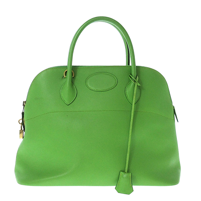 エルメス ボリード37 ライトグリーン ヴォーガリバー