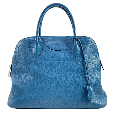 エルメス ボリード37 ブルーグリーン トリヨンクレマンス