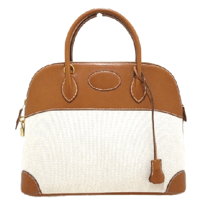 エルメス ボリード37 ナチュラル ×フォーブ トワルアッシュ×ヴォーバレニア