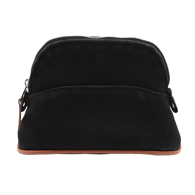 エルメス ボリードポーチミニミニ キャンバス ポーチ ブラック