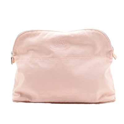 エルメス ボリードポーチTGM コットン ポーチ ライトピンク シルバー