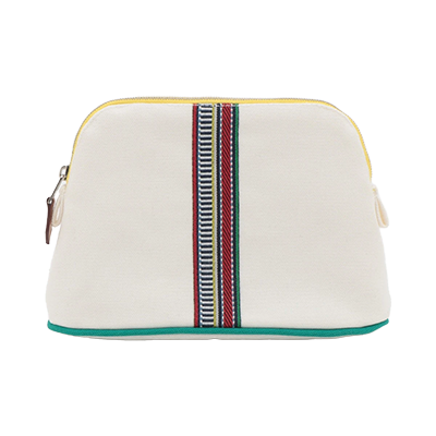 エルメス ボリードポーチPM キャンバス ポーチ シルバー