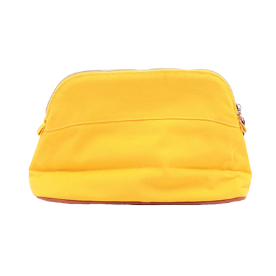 エルメス ボリードポーチMM キャンバス ポーチ イエロー