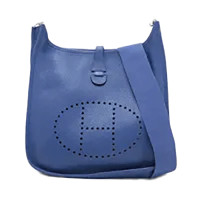 エルメス エブリン3 29 PM トリヨンクレマンス ブルーエレクトリック シルバー