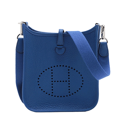 エルメス エブリンTPM トリヨンクレマンス ディープブルー シルバー