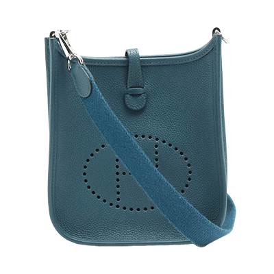 エルメス エブリンTPM トリヨンクレマンス ディープブルー シルバー